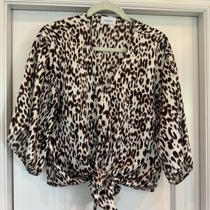 Leopard print Blouse Size Medium